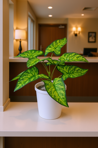 32 cm Artificial lily  leaves plant 9 Branches