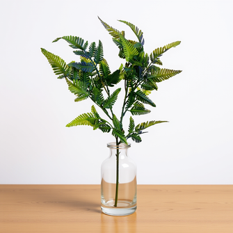 Artificial fern leaves bunch without pot (Height 52 x width 20 cm)