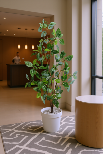 Artificial croton Leaves plant 3 branches Height 95 CM