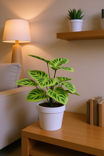 Artificial Leaves plant 12 branches Height 35 CM