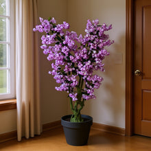 Artificial Peach Blossom Flowers plant 5.5 Feet Height ( without pot)