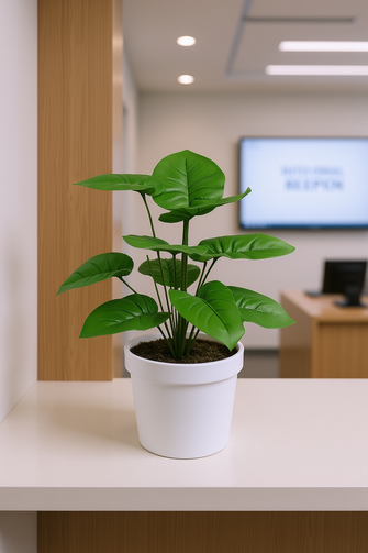 Artificial Leaves plant 12 branches Height 35 CM