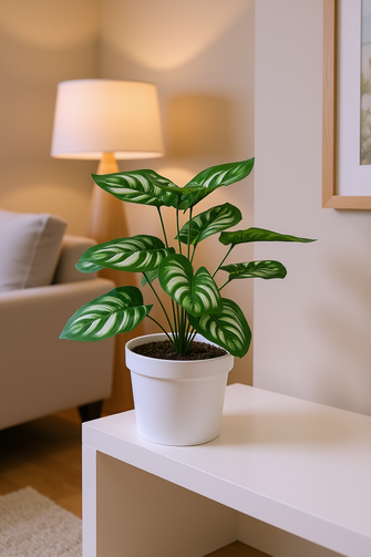 Artificial Leaves plant 12 branches Height 35 CM