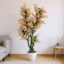 Artificial Peach Blossom Flowers plant 5.5 Feet Height ( without pot)