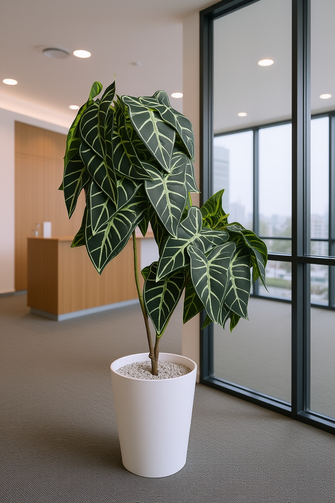 Artificial Lily Leaves plant 2 branches Height 90 CM