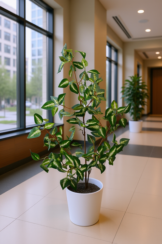 Artificial croton Leaves plant 3 branches Height 95 CM