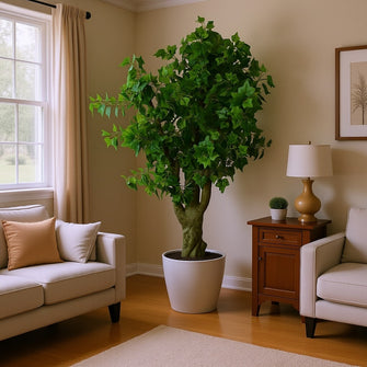 Artificial Real Touch Leaves plant 5.5 Feet Height ( without pot)