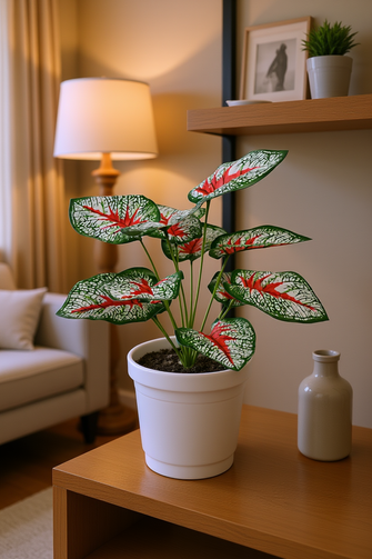 Artificial Leaves plant 12 branches Height 35 CM