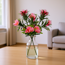 Artificial Blossom Leafy Flower Single Bunch without Pot (Height : 28 x Width : 12 cm)