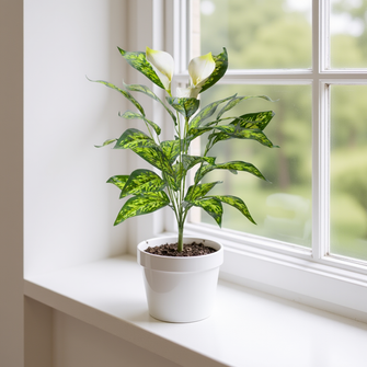 Artificial Real Touch Calla Lily plant (size 28inch)