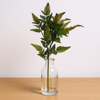 Artificial fern leaves bunch without pot (Height 52 x width 20 cm)