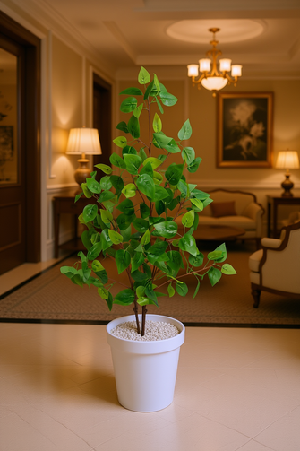 Artificial croton Leaves plant 3 branches Height 95 CM
