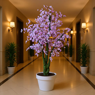 Artificial Jasmine Flowers plant 5.5 Feet Height ( without pot)