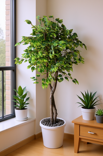 Artificial Ficus Tree Green plant 5 feet height