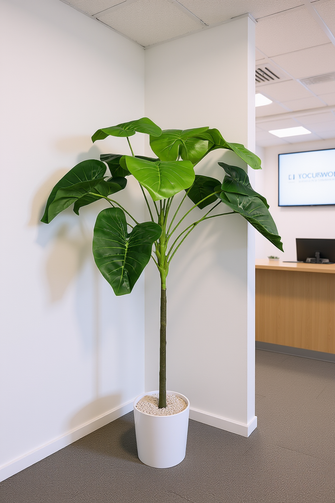 Artificial Green Leaves plant 12 branches Height 100 CM