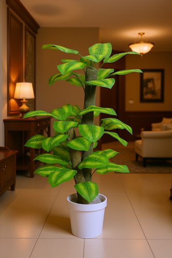 Artificial plant Golden Pothos leaves set of 2 plants  4 feet height