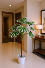 Artificial Papaya Leaves plant 12 branches Height 100 CM
