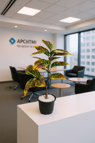 Artificial Green Leaves plant 2 branches Height 65 CM