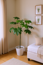 Artificial Papaya Leaves plant 12 branches Height 100 CM
