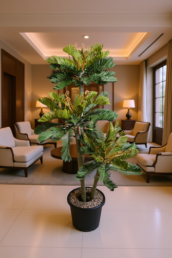 Artificial Cypress plant set of 3 plants  5 feet height