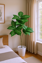 Artificial croton plant 3 branches Height 93 CM