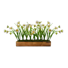 Artificial Flower Grass in Wooden Tray