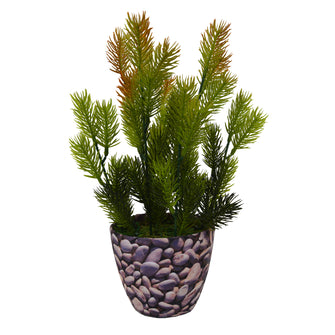 Artificial Pine in Texture Pot - Fancy Mart