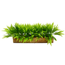 Artificial Plant Bamboo Leaves in Wooden Tray
