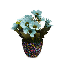 Artificial Flower Chrysenthum in Diamond Pot (Height : 23 cm)
