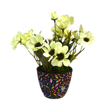 Artificial Flower Chrysenthum in Diamond Pot (Height : 23 cm)