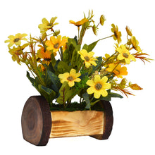Artificial Daisy Flower in Buckle Pot (Height 30 cm)