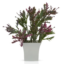 Artificial Carrot Leaves Beads in  Ruby Pot( Height 30 cm)