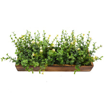 Artificial Plant Bunch in Wood Planter