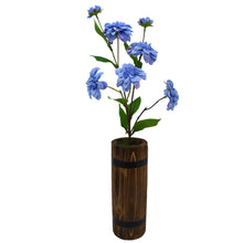 Artificial Camellia Japonica Stick in Wood Long Pot