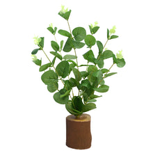 Artificial Butterfly Leaves in Wood Pot
