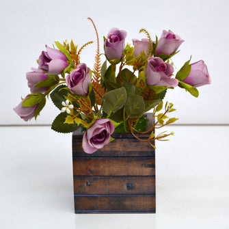 Artificial Tulip Flowers in designer pot ( Height 24 cm )