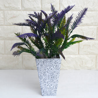 Artificial Cypress Leaves Plant in designer pot (Height 35 cm )