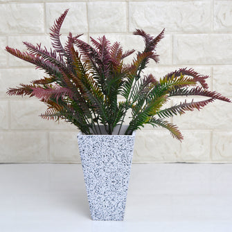Artificial Cypress Leaves Plant in designer pot (Height 35 cm )