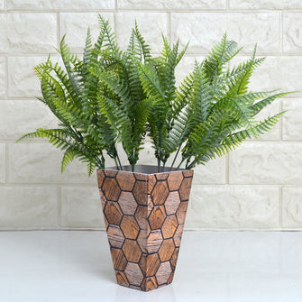 Artificial Christmas Leaves Plant in designer pot ( Height 38 cm )