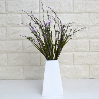 Artificial Beads Leave Plant in white pot ( Height 36 cm )