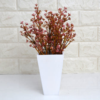 Artificial Beads Plant in white pot (Height 30 cm )