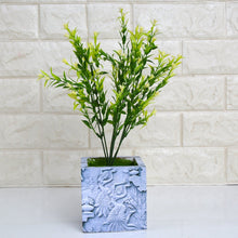 Artificial Grass Flower Plant in designer pot ( Height 32 cm )