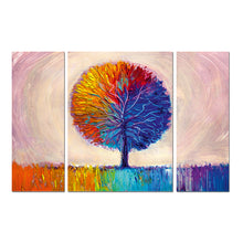 Digital Circle Tree Oil Painting (3 pcs set) - 30 cm x 46 cm