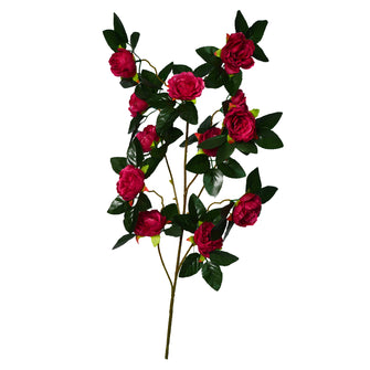 Artificial Peony Leafy Bunch (Height : 60 x Width : 30 cm)