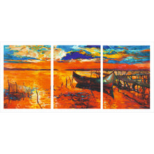 Wall Painting Set of 3 pcs | size : 62 x 135 cms