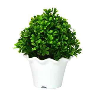 Products Artificial Topiary Plant Leave in Pot ( Height 15 x Width 14 cm)