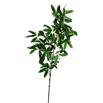 Artificial Lucky Bean Leaves Stick without Pot (Height : 90 x Width : 30 cm)