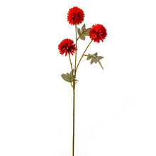 Artificial Flower sticks Dahlia Flowers 3 Heads without pot (Height : 60 cm) (Single Stick)