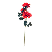 Artificial Flower sticks India Chrysenthum 3 Heads without pot (Height : 60 cm) (Single Stick)