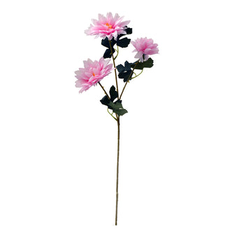 Artificial Flower sticks India Chrysenthum 3 Heads without pot (Height : 60 cm) (Single Stick)